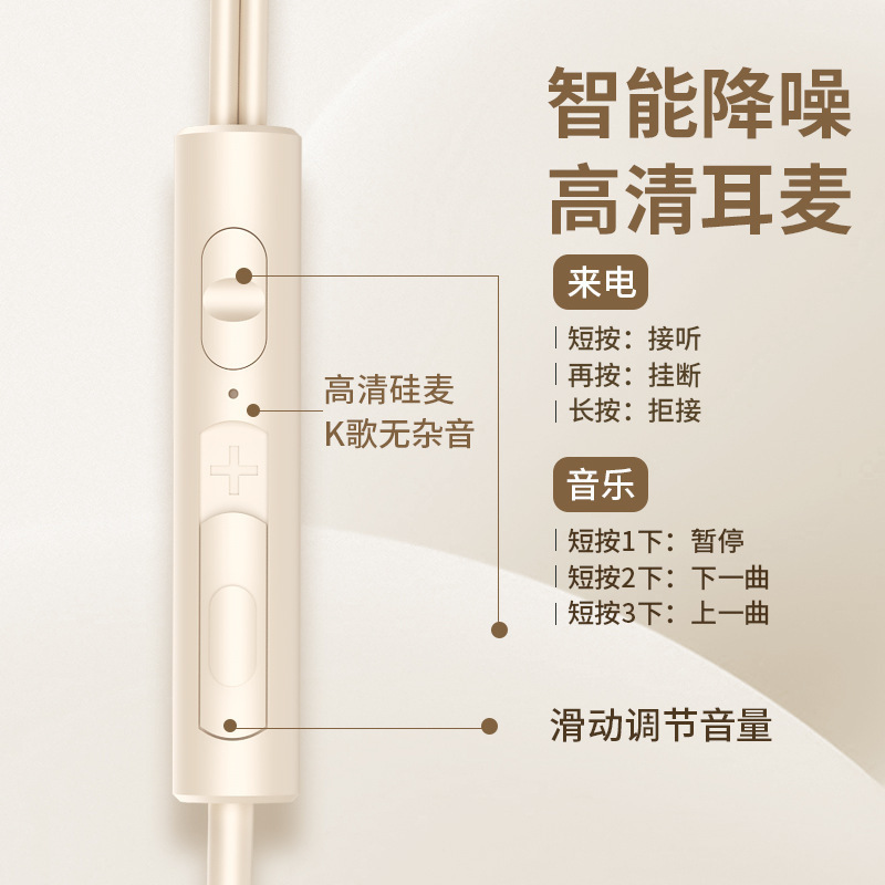 オリジナルゲーミングヘッドセット有線インイヤー高品質ノイズリダクションタイプ C ラウンドポート Huawei 社 iqoo Xiaomi に適しています|undefined