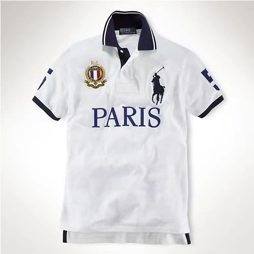 Polo, with short sleeve, with embroidery, plus size