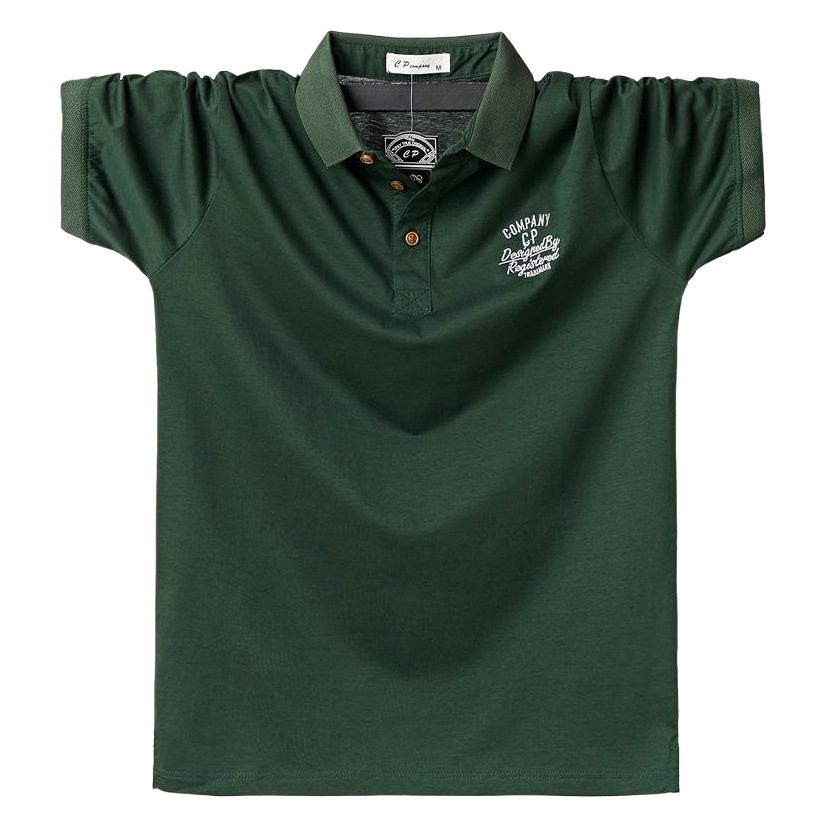 Camiseta de manga corta con solapa de talla grande, polo de manga corta holgado, camiseta de algodón mercerizado de media manga 5169 código secreto PDD TikTok transfronterizo