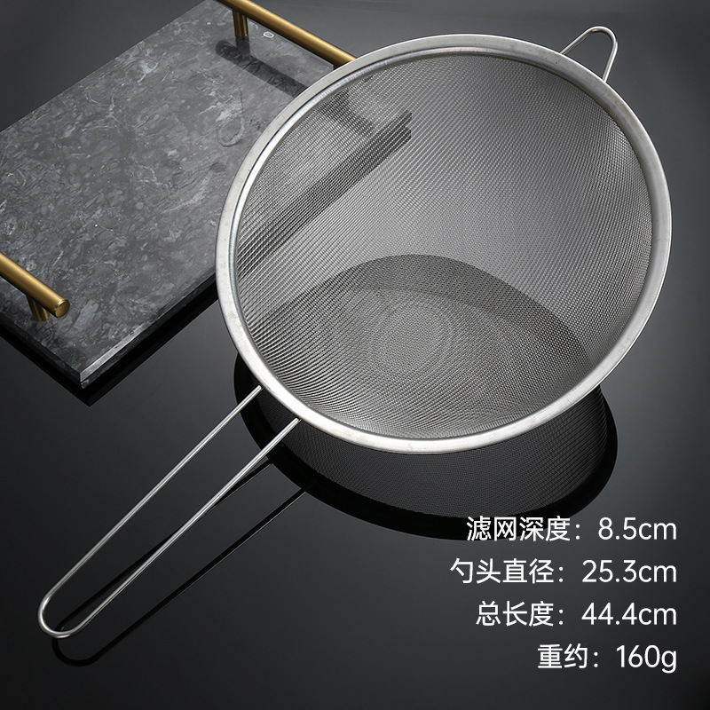 Colador de cocina del hogar colador grande de acero inoxidable para fideos