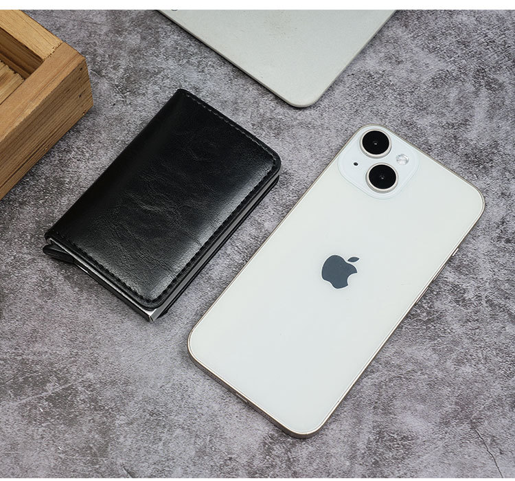 Herren Kartenetui Mit Rfid Schutz Aus Aluminium Carbon Optik_voghion.com