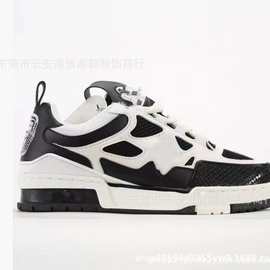 莆田鞋跨境Trainer小胖丁驴家厚底面包鞋小白鞋女增高休闲板鞋