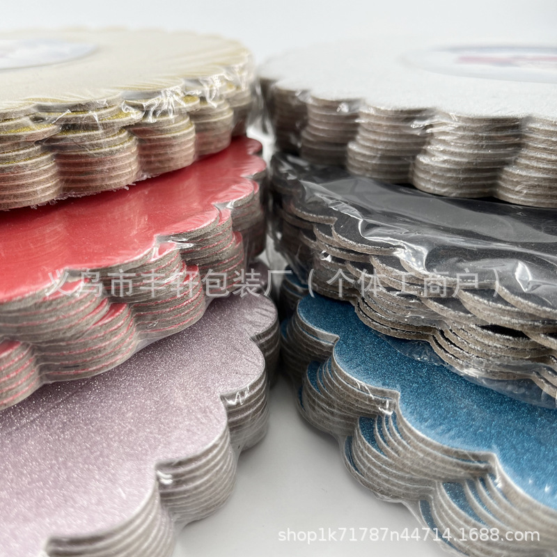 Fabricante al por mayor base de pastel de cebolla dorada cartón de color almohadilla de pastel redondo base de pastel de cumpleaños embalaje horneado