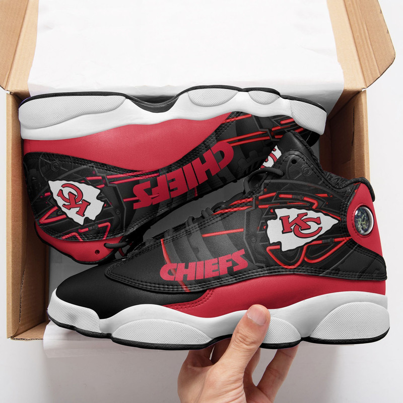 Self-Built Station Cross-Border Nfl Kansas Chief Team Print Daily Matchinging Casual Shoes Basketball Shoes Printed with Pictures