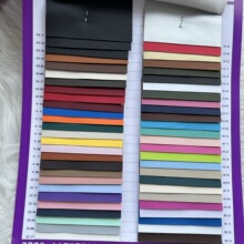 现货批发0.6mm哑光弹力小CK纹PU皮革包装盒装饰箱包服装钱包皮革