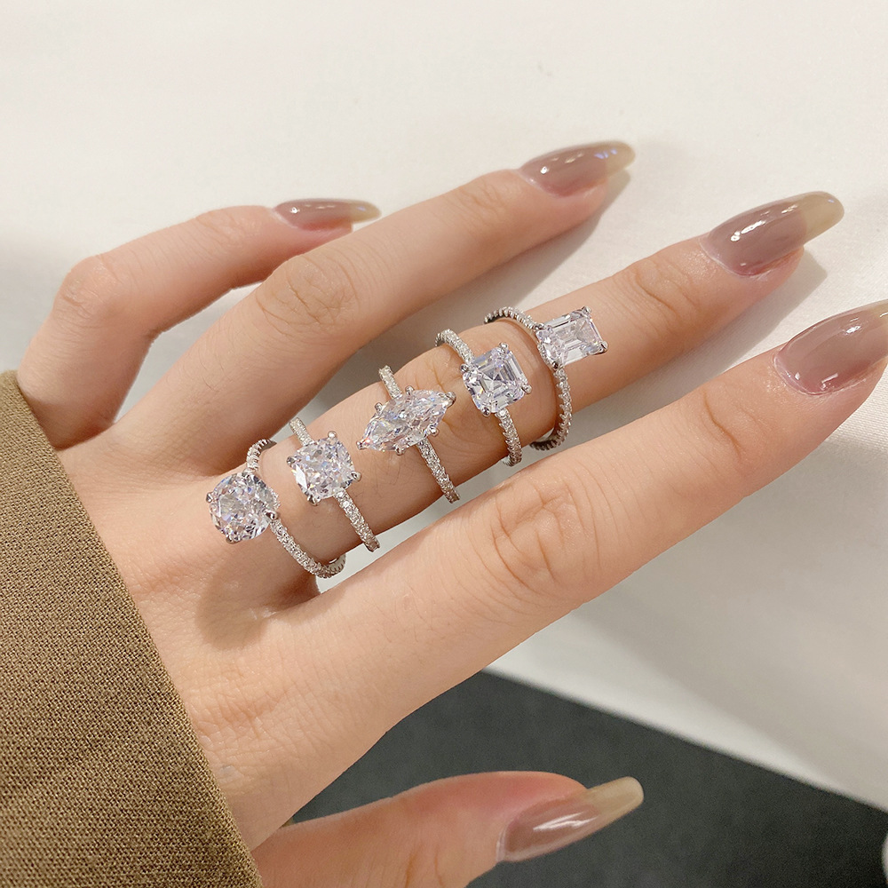 6g Weight Rings Classification 1 Piece Quantity Daily Occasion 925 Sterling Silver Material Geometric Pattern Women'S Gender Plating Design Retro Style 925 Sterling Silver Geometric Rings 无