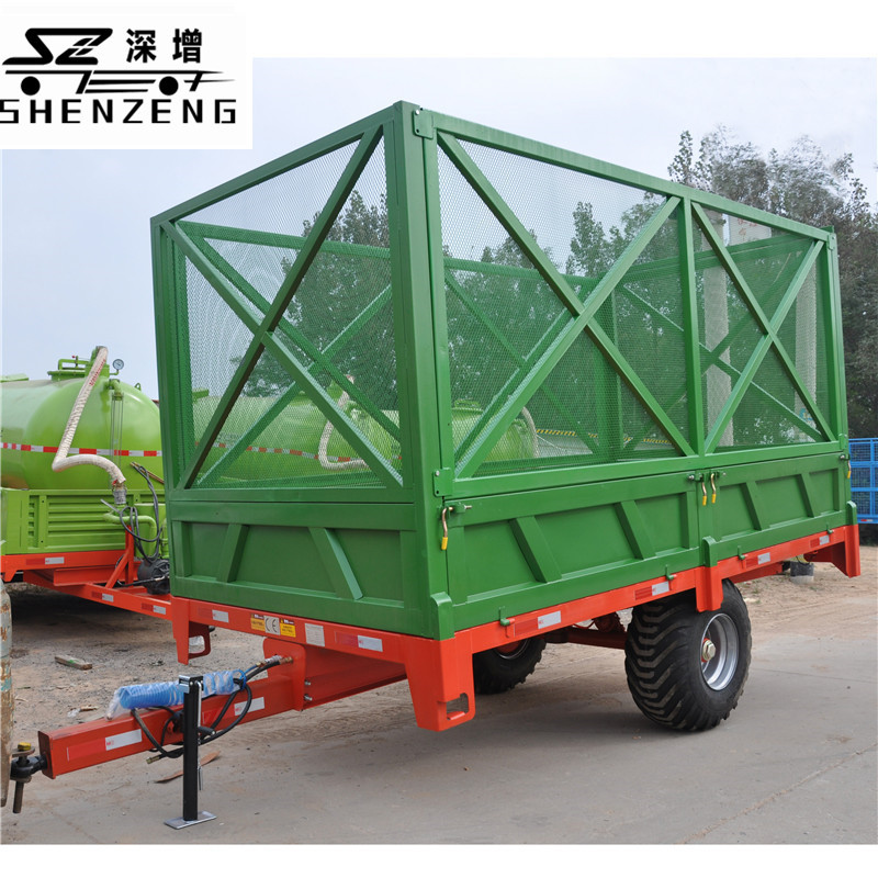 5吨青贮拖车 自卸拖车 农用拖挂车 青储用拖车 运输车 平板车