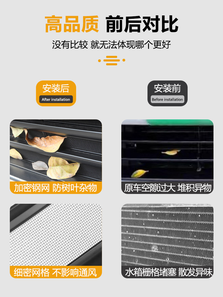 Suitable for 26 Models of Nio Es8 Insect-Proof Net Front Grille Water Tank Buckle Protective Cover Insect-Proof Catkin Modification Accessories
