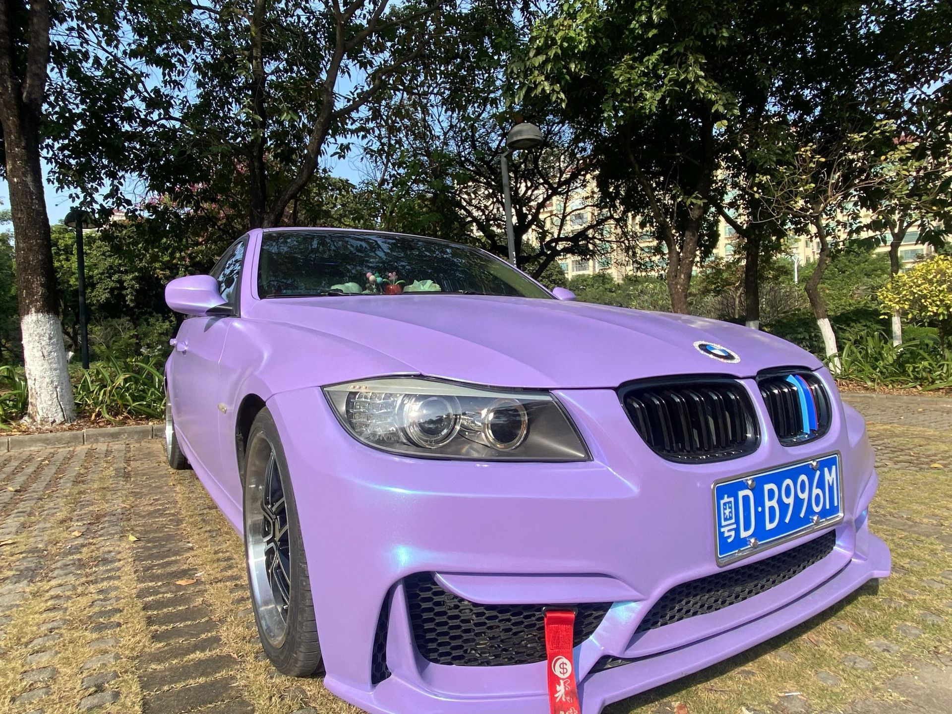 Suitable for 05-12 Bmw E90 Modified M4 Body Kit 3 Series M3 Front Bumper Rear Bumper Set Tail Throat