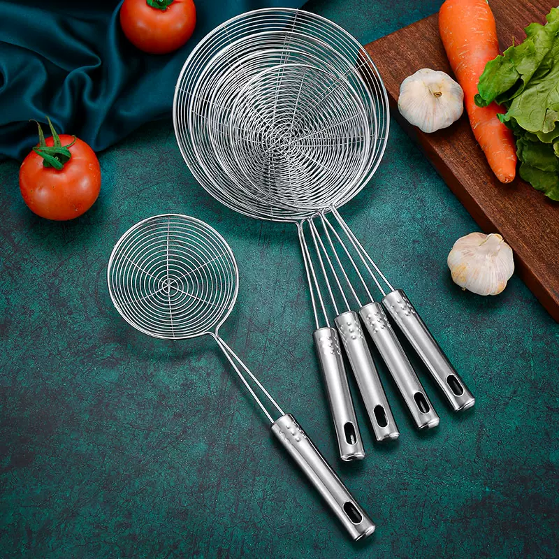 不锈钢九珠线漏捞篱厨房餐厅隔渣油格家用烹饪火锅过滤勺厂家批发