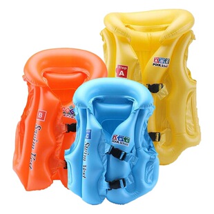 PVC inflatable swimsuit life jacket ABC children inflatable suit large swimming ring inflatable vest thick spot wholesale