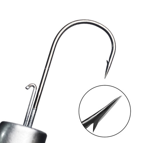 Wholesale fish type lead head hook 14g color lure soft fish lead head hook luminous fish head hook barbed fish hook