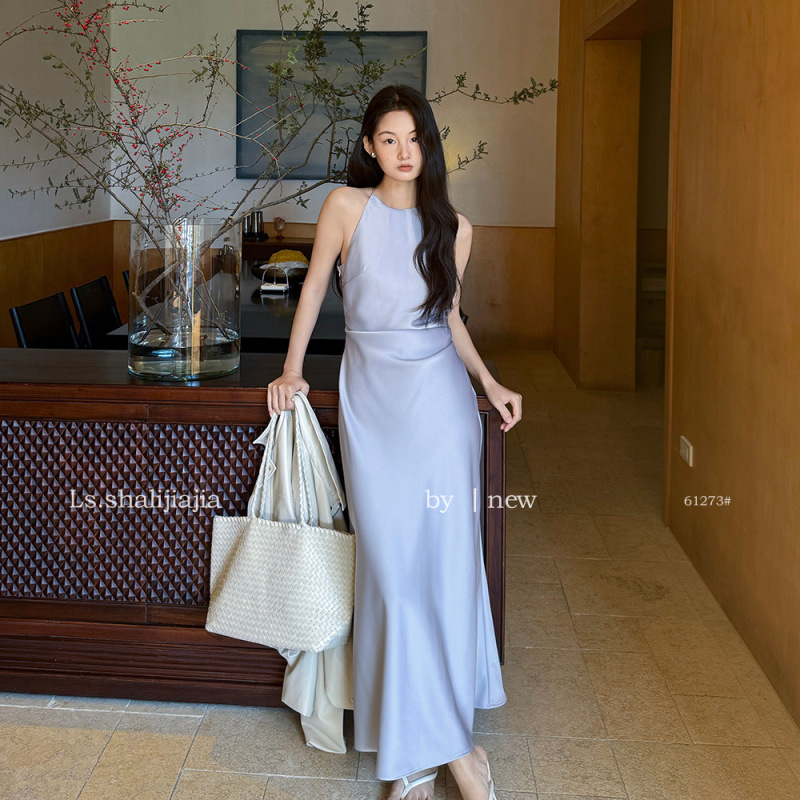 Ls French-Style Pleated Dress for Women, 2026 Spring New Style, Elegant Waist-Cinching Bodycon Dress 61273 Ls French-Style Pleated Dress for Women, 2026 Spring New Style, Elegant Waist-Cinching Bodycon Dress 61273
