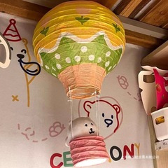 熱気球装飾幼稚園レインボーキノコショッピングモールチャーム誕生日パーティー漫画用品子供のアレンジメントランタン