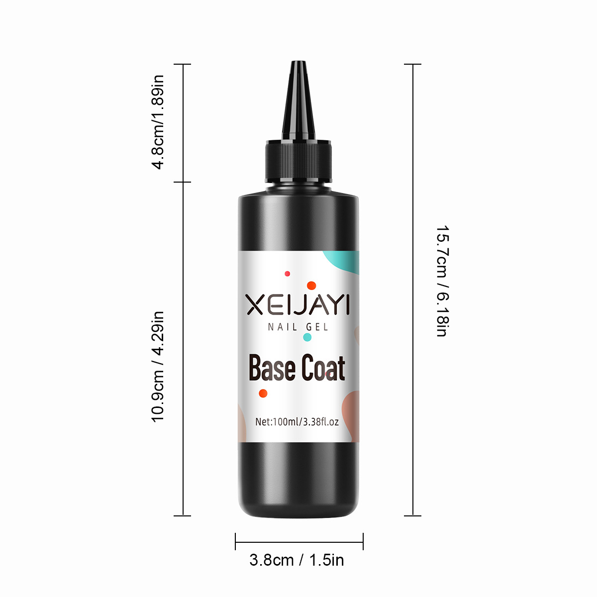 Base Gel Protectora para Uñas 100ml Secado Rápido para Salón de Uñas image 5