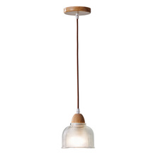 清仓特价 日式原木风餐厅小吊灯卧室床头北欧三头玻璃吧台餐桌灯