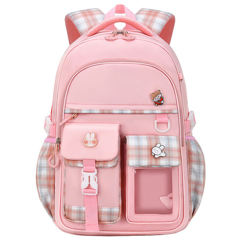  New Girl Student Backpack for Primary School Girls, Suitable for Grades 1-6, Lightweight Girl Child Backpack