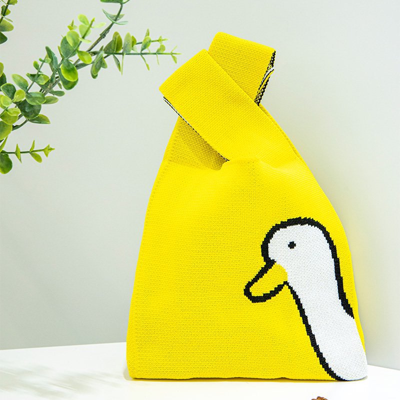 新款户外百搭针织托特包网红手办包包手机收纳包包ins女士手提包