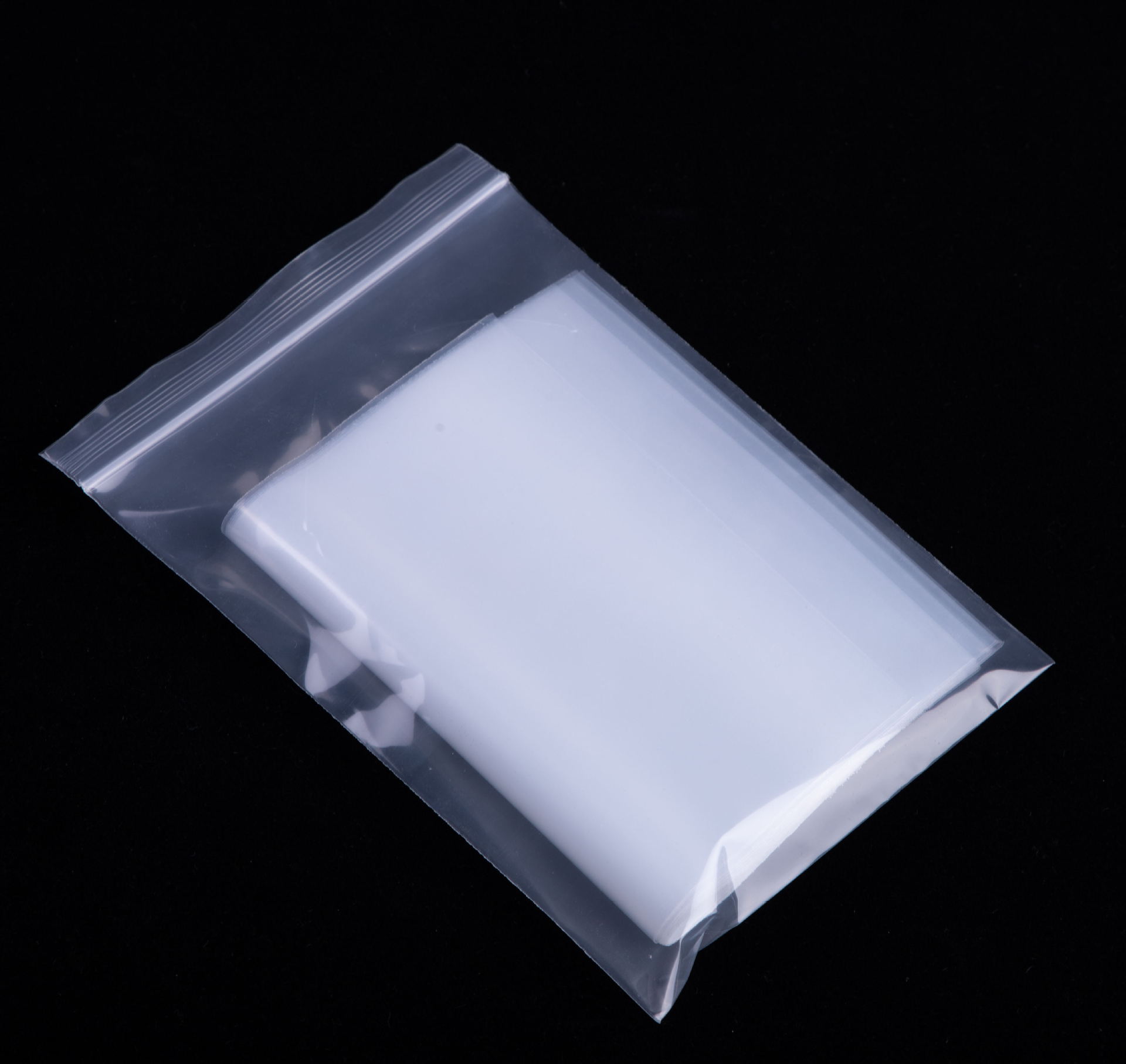 白边加厚夹链自封袋/包装塑料袋/加厚透明型100只价16*27等