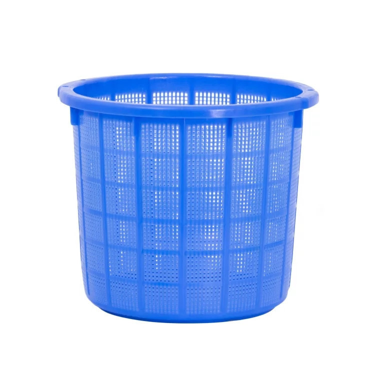 信广430*350mm塑料圆箩 塑料虾箩 塑料水产箩 480*390塑料圆箩