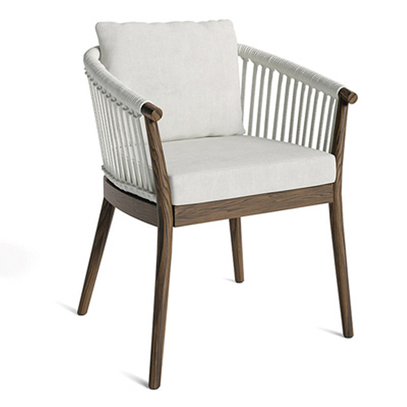 Mesa y silla de madera maciza al aire libre patio impermeable solar caña mesa y silla de caña balcón al aire libre mesa y silla de comedor de teca