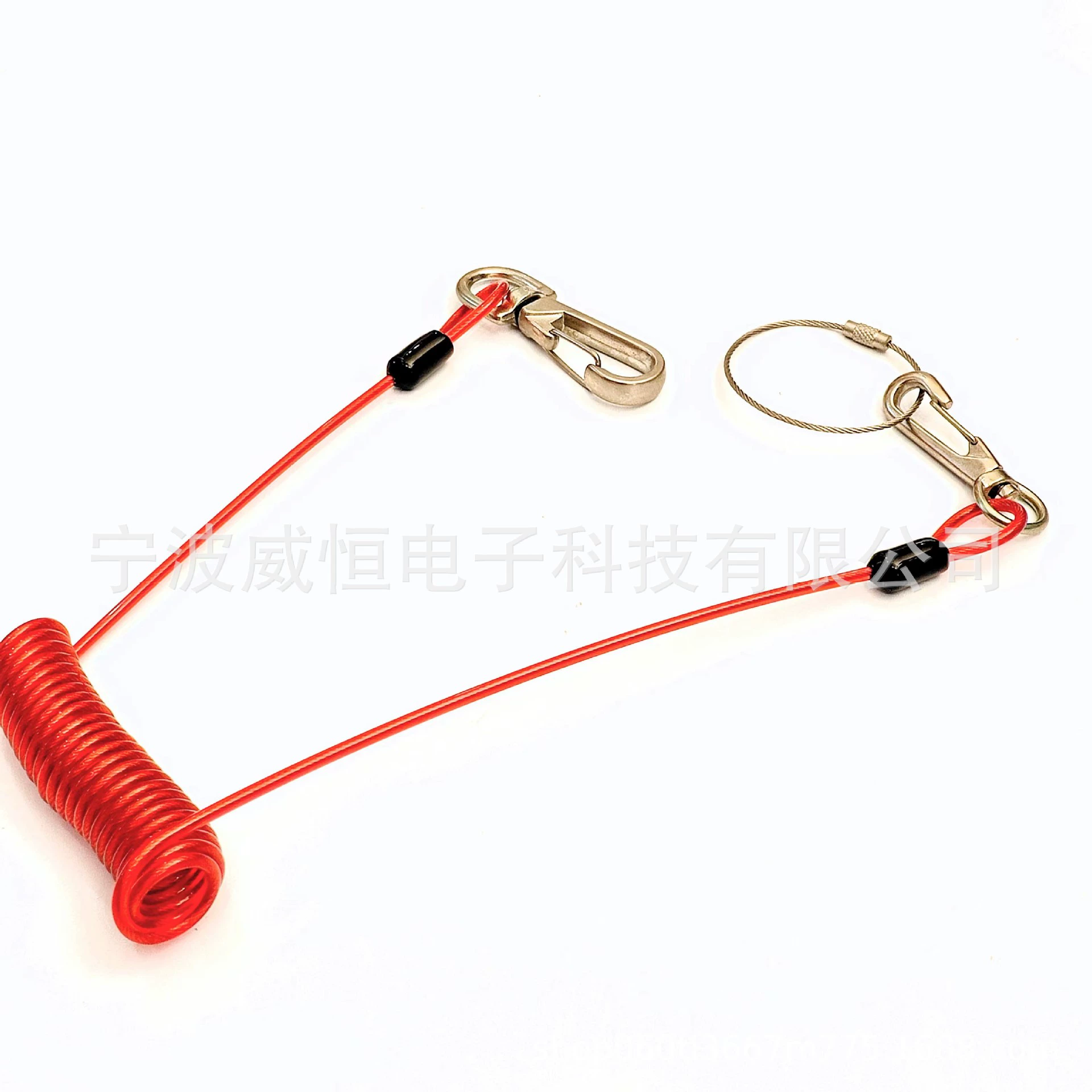 Лучшие продажи производителя: высотные рабочие инструменты, страховочный канат против падения, красный прозрачный стальной канат с PU покрытием