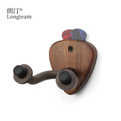Black Walnut Wood Guitar Hook Ukulele Electric Guitar Universal Wall Mount Display Rack for Zhongruan and Pipa