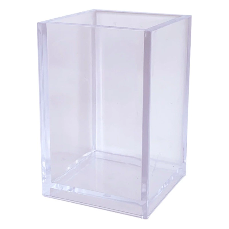 Ins безпечатный ветер прозрачный акрилный держатель для ручки офисного стола канцелярских принадлежностей коробка для хранения студенческих кистей для макияжа