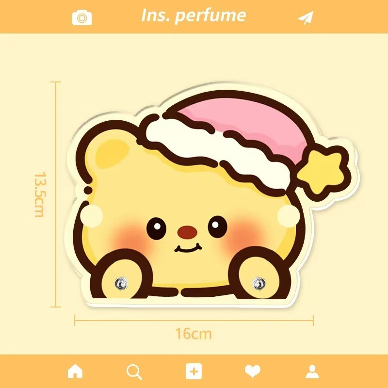 Pequeño libro rojo con el mismo estilo Sanrio kt cat Pacha marco de almacenamiento de gafas de perro lindo adorno de escritorio acrílico de alto valor image 15