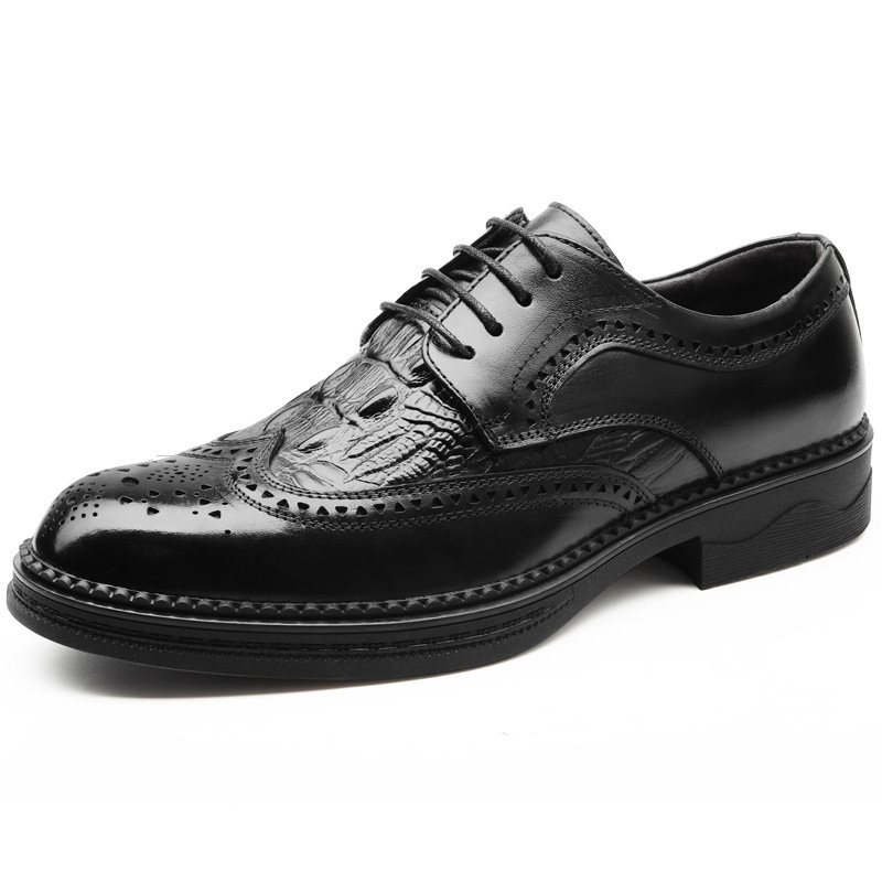 2025 Brock Men's Shoes Business Dress British Carved Men's Leather Shoes Lace-Up Breathable Fashionable Oxford Shoes 8005 2025 Brock Men's Shoes Business Dress British Carved Men's Leather Shoes Lace-Up Breathable Fashionable Oxford Shoes 8005
