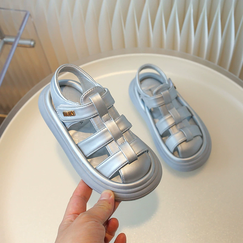 Children's bag, summer sandals, shoes for boys, non-slip universal beach footwear, soft sole, Korean style