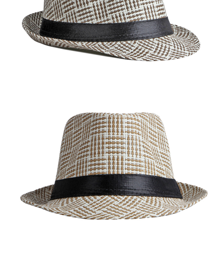 Unisex Simple Style Classic Style Stripe Crimping Fedora Hat display picture 1