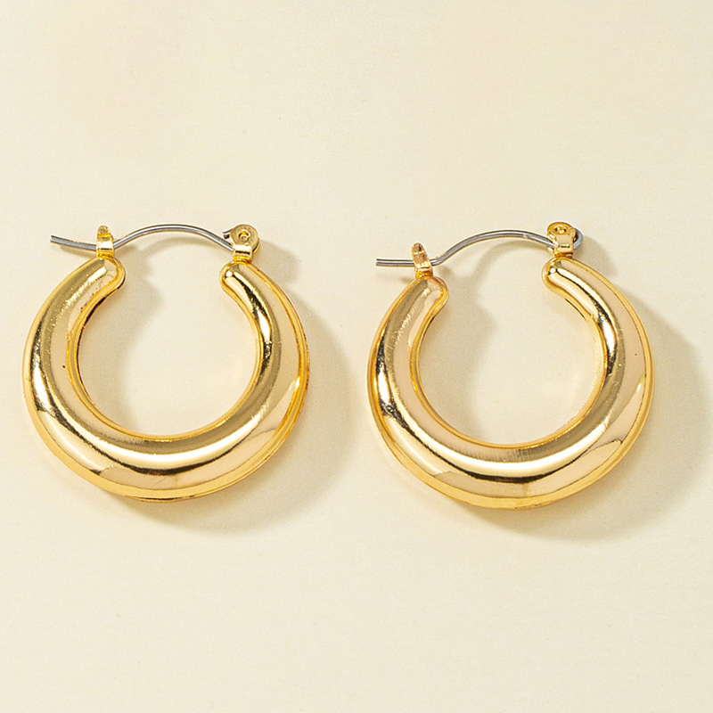 1 Pair Simple Style Geometric Metal Plating Womenu0027S Earrings