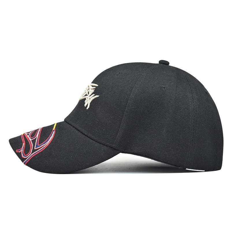 Nueva gorra de béisbol bordada tridimensional bordada en 3D para hombres y mujeres gorra de béisbol de camuflaje para peces al aire libre engrosada gorra de pico