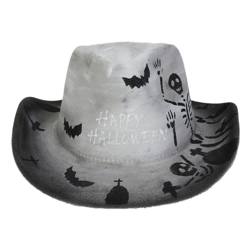 Halloween Party Bunte Ball Leistung Hut Geist Festival Requisiten Cowboy Schneemann Muster_voghion.com