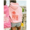 Pink, with embroidery