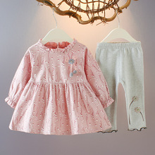 女童春秋裝套裝新款洋氣歲嬰幼兒兩件套女寶寶春秋衣服