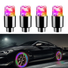 个彩色led轮毂气门灯摩托车汽车轮胎气门帽通用防尘自行车气门盖