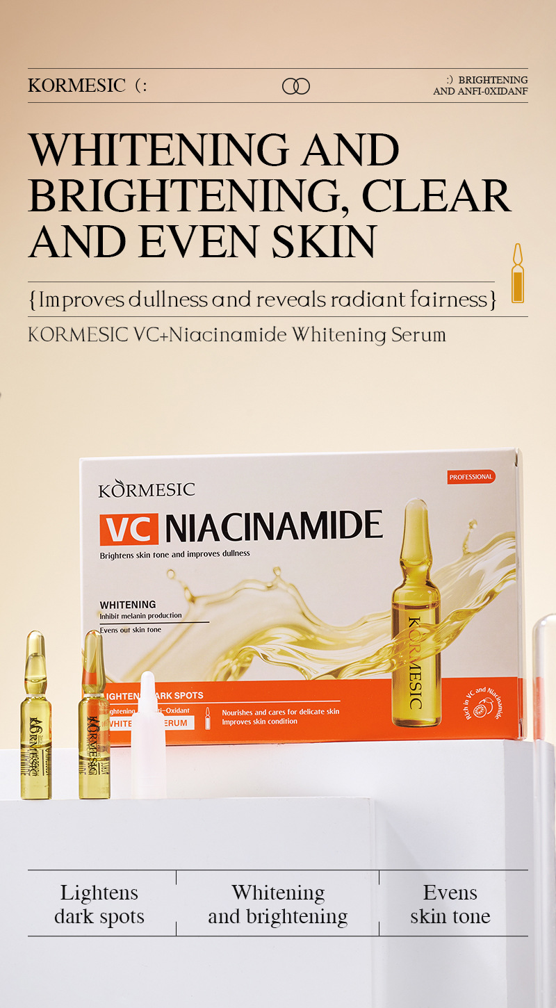Cross-border stock VC Niacinamide brightening essence KORMESIC Essence gentle moisturizing wholesale