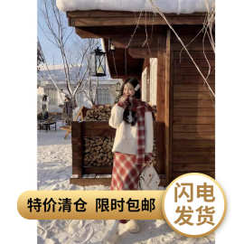 QF00368格纹时尚套装2024春季甜美风清新甜美女装时尚休闲