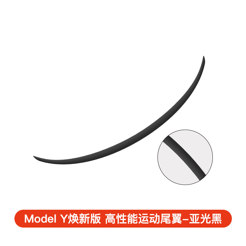 Renewed version of model y high-performance sports rear wing [matte black]