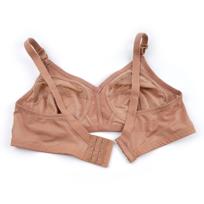Gran tamaño de ropa interior verano super delgada taza de pecho grande pequeño sujetador ajustable simple sujetador de mm grasa