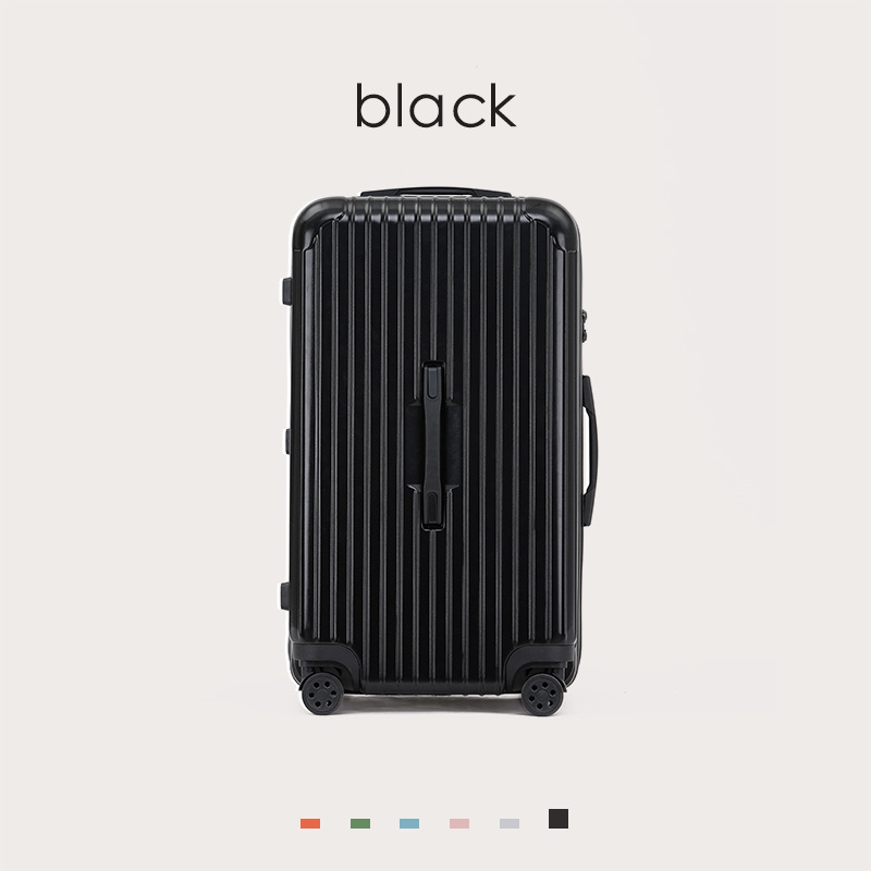 De alta apariencia de gran capacidad engrosada cremallera equipaje carro equipaje de viaje 24 pulgadas 26 pulgadas universal rueda de cuero caso para las mujeres