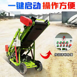 5米青储池扒草机图片横向移动牧草上料机 青贮取料机操作视频
