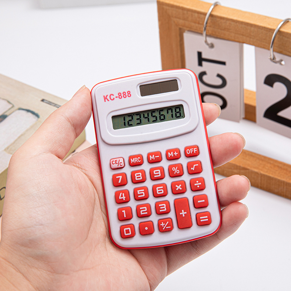 Pequeño tamaño mini Calculadora de color portátil estudiante de la escuela primaria bolsillo especial pequeño simple fábrica directa al por mayor