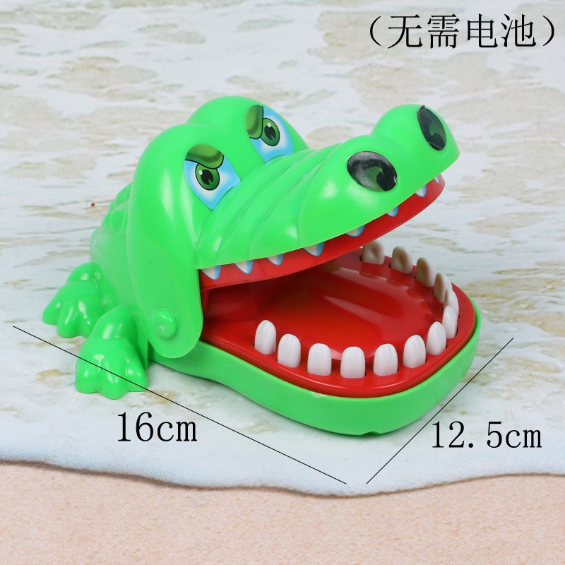 Children's large bite hand toy bite hand crocodile parent-child game luminous trick finger bite toy wholesale hot sale