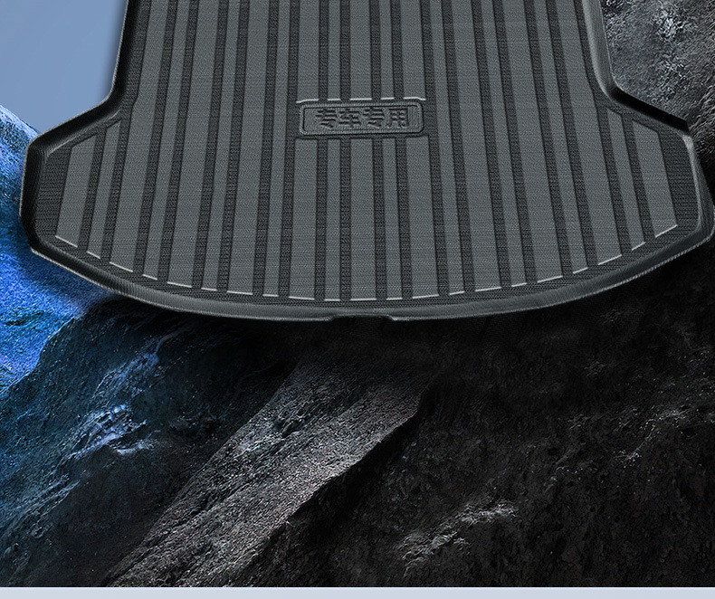 Tpe Full Model Special Car Tpe Rear Trunk Mat Environmentally Friendly High Edge Wear-Resistant Waterproof Full Surround Trunk Mat