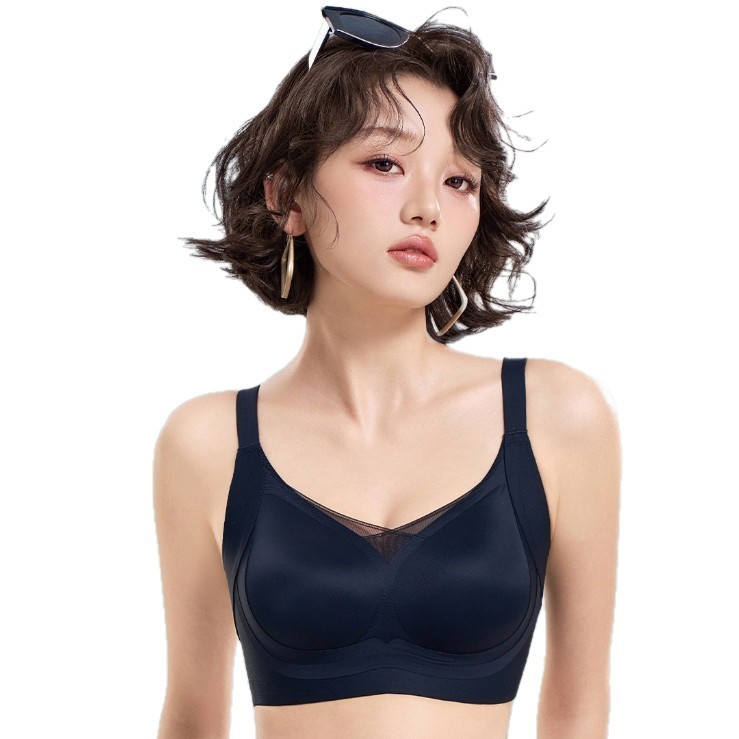 俏丹莉闺蜜K211无痕光面内衣大胸显小无钢圈软支撑提拉防下垂文胸|undefined