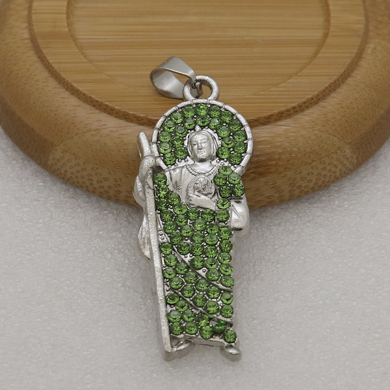 1 Piece Alloy Zircon Human Pendant display picture 8