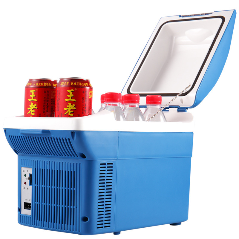 6L portable car refrigerator, small mini cooling unit, mini refrigerator, car cooler box, bicycle model hot and cold box